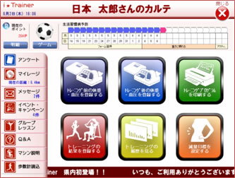 運動処方システム「i☆Trainer」 運用例